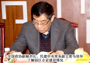 全國政協(xié)副秘書長(zhǎng)、民建中央常務(wù)副主席馬培華一行蒞臨綠之韻集團(tuán)考察