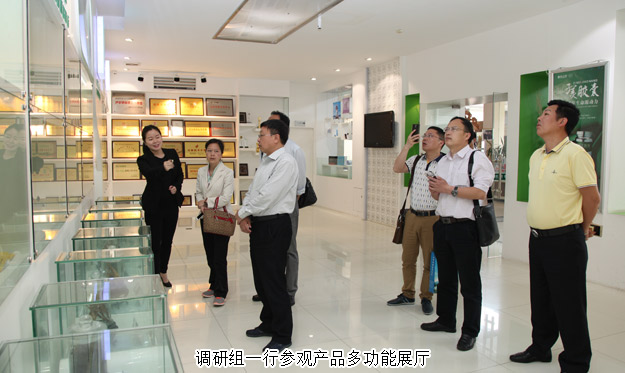 湖北蘄春縣委常委、統(tǒng)戰(zhàn)部長蔡緒銀一行蒞臨綠之韻考察調(diào)研